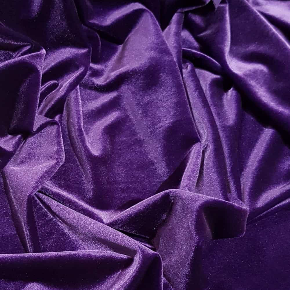 PE Stretch-Samt Violett