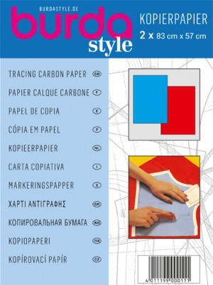 Kopierpapier blau/rot