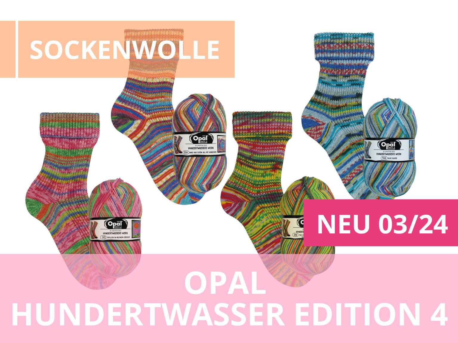 Opal Kollektion Hundertwasser Edition 4 I 4fach Wolle