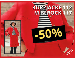 Burda Style 10/22 Kurzjacke 112 & Minirock 117 -50%