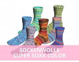 Lang Yarns Super Soxx color 4fach Wolle